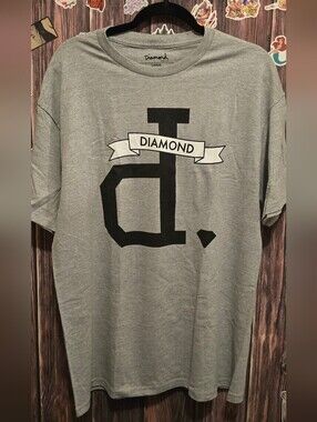 Diamond Supply Co. Men’s Gray Graphic Tee - Large